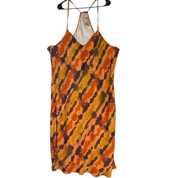 Anthropologie Orange and Black Maxi Dress - Picture 8 of 14